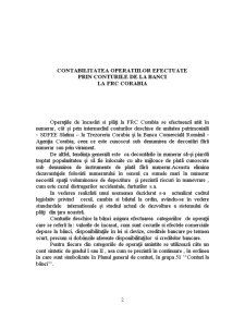 Contabilitatea Operațiilor Efectuate prin Conturile de la Bănci La FRC Corabia - Pagina 2