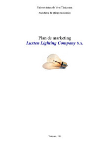 Plan de Marketing - Luxten Lightning Company - Pagina 1