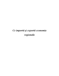 Ce Importă și Exportă Economia Regionala - Pagina 1