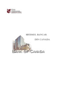 Monografie Sistemul Bancar din Canada - Pagina 1