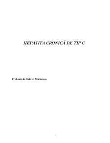 Hepatita Cronică de Tip C - Pagina 1