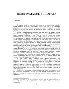 Ombudsmanul European - Pagina 1