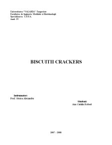 Biscuiții Crackers - Pagina 1