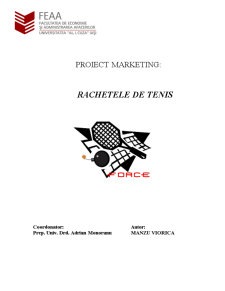 Rachetele de Tenis - Proiect Marketing - Pagina 1