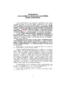 Protocolul CDMA pentru canale fără fir - Pagina 1