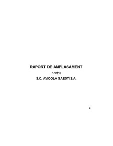 Tehnici de executare a lucrărilor de protecția mediului-raport de amplasament - Pagina 1