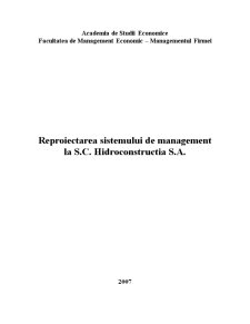 Reproiectarea Sistemului de Management - Pagina 1