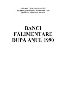 Bănci falimentare după anul 1990 - Pagina 1