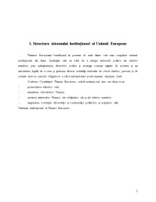 Sistemul Instituțional al Uniunii Europene - Pagina 3