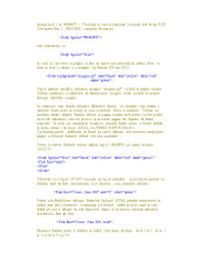 Curs HTML - Pagina 4