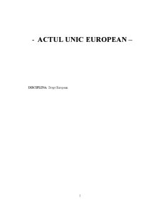 Actul Unic European - Pagina 2