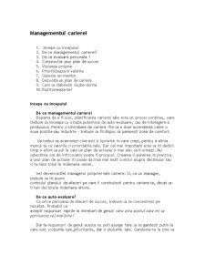 Managementul Carierei - Pagina 2