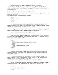 Limbajul HTML - Pagina 3