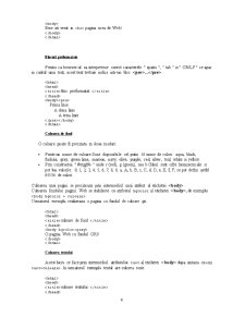 Limbajul HTML - Pagina 4