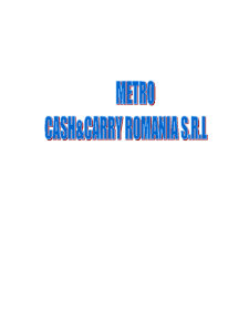 Metro Cash&Carry România SRL - Pagina 2