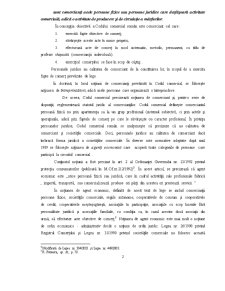 Concepția Codului Comercial Român cu Privire la Noțiunea de Comerciant - Pagina 2