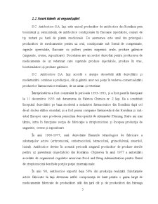 Raport de practică Antibiotice Iași - Pagina 5