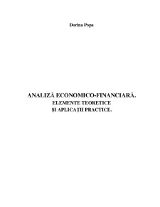 Analiza economico-financiară - elemente teoretice și aplicații practice - Pagina 1