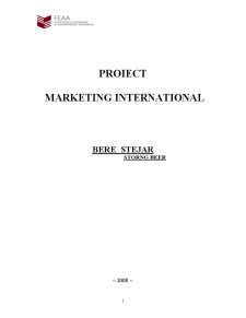 Marketing internațional - berea Stejar - Pagina 1