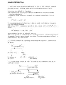 Chimie experimentală - Pagina 1
