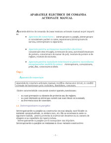 Aparatele Electrice de Comanda Actionate Manual - Pagina 1