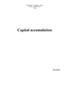 Capital Accumulation - Pagina 1