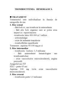 Trombocitemia Hemoragică - Pagina 1