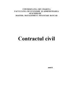 Contractul Civil - Pagina 1