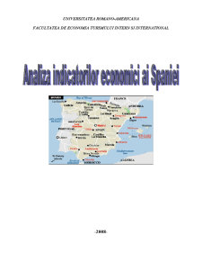Analiza Indicatorilor Economici ai Spaniei - Pagina 1