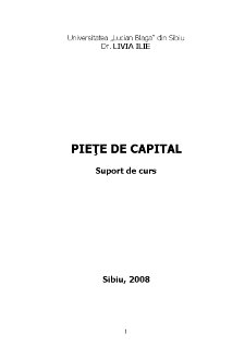 Piețe capital - Pagina 1