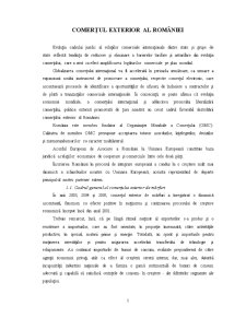 Comerțul Exterior al României - Pagina 1