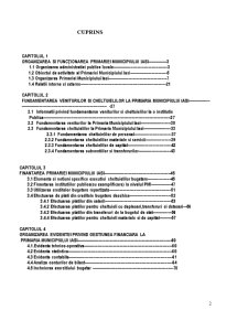 Organizarea și conducerea gestiunii financiar bugetare la Primăria Iași - Pagina 2