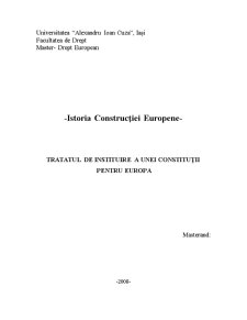 Tratatul de Instituire a unei Constituții pentru Europa - Pagina 1