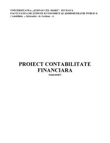 Proiect contabilitate financiară - Pagina 1