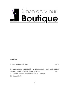 Studiu de fezabilitate al ideii de afacere - Casa de Vinuri Boutique - Pagina 4