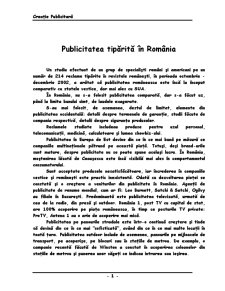 Publicitatea Tipărită în România - Pagina 1