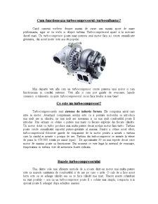 Turbocompresorul - Pagina 1