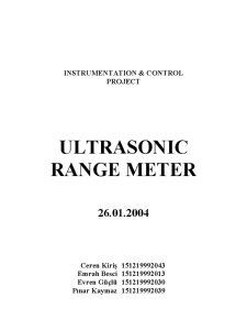 Ultrasonic Range Meter - Pagina 1