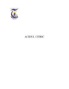 Acid Citric - Pagina 1