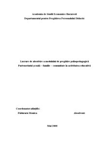 Lucrare de absolvire a modulului de pregătire psihopedagogică - Pagina 1