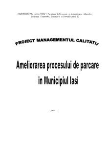 Ameliorarea procesului de parcare în municipiul Iași - Pagina 1