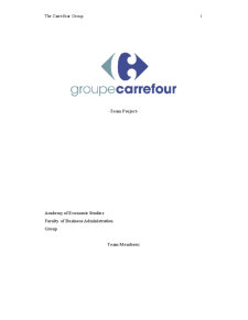 The Carrefour Group - Pagina 1