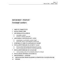 Model Memoriu Tehnic Sanitare - Pagina 1