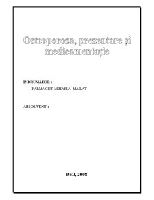 Osteoporoza - prezentare și medicamentație - Pagina 1