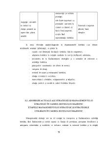 Managementul Strategic în Cadrul Hotelului Majestic - Pagina 75