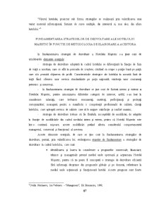Managementul Strategic în Cadrul Hotelului Majestic - Pagina 87