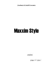 Salon de cosmetică - Maxxim Style - Pagina 1