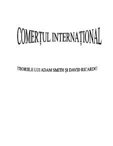 Comerțul Internațional - Pagina 1
