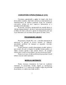 Cercetări Operaționale - Pagina 3