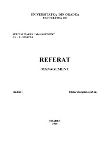 Metode de Management Utilizate în Secolul XXI - Pagina 1